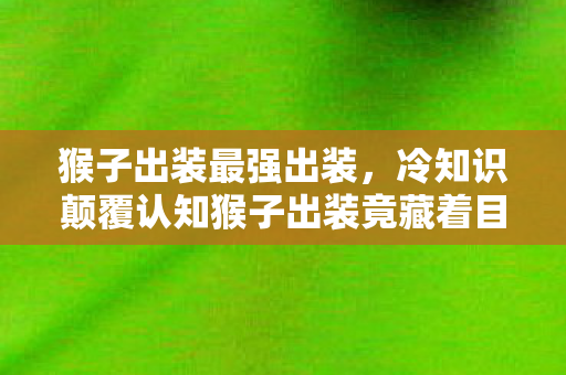 猴子出装最强出装，冷知识颠覆认知猴子出装竟藏着目瞪口呆的进化密码！