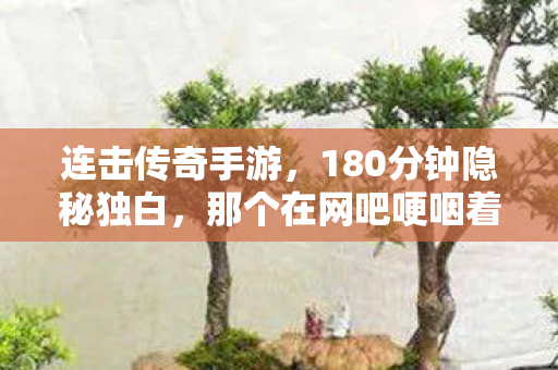 连击传奇手游，180分钟隐秘独白，那个在网吧哽咽着连击到天亮的少年