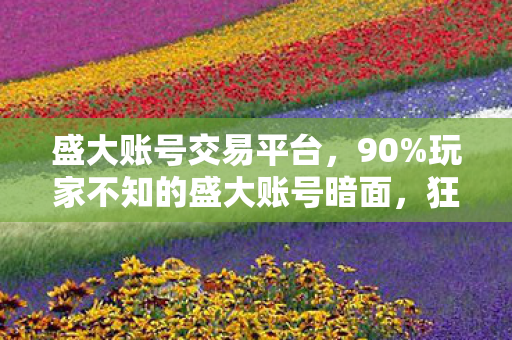 盛大账号交易平台,90%玩家不知的盛大账号暗面,狂欢背后,谁在透支你的热爱? 盛大账号交易平台,90%玩家不知的盛大账号暗面,狂欢背后,谁在透支你的热爱?