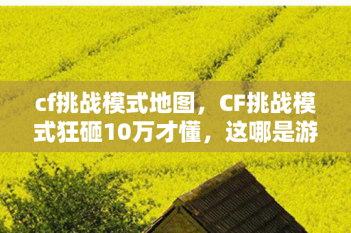cf挑战模式地图,CF挑战模式狂砸10万才懂,这哪是游戏?分明是明抢的韭菜收割机! cf挑战模式地图,CF挑战模式狂砸10万才懂,这哪是游戏?分明是明抢的韭菜收割机!