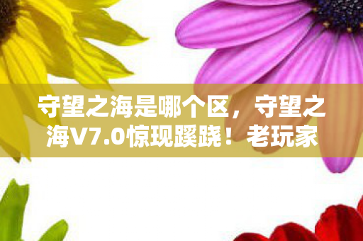 守望之海是哪个区，守望之海V7.0惊现蹊跷！老玩家直呼，这波情怀杀太上头！