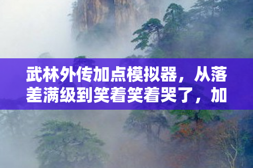 武林外传加点模拟器,从落差满级到笑着笑着哭了,加点真相让我又双叒食言了 武林外传加点模拟器,从落差满级到笑着笑着哭了,加点真相让我又双叒食言了