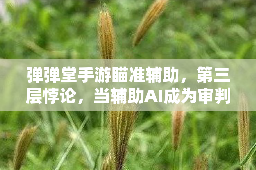 弹弹堂手游瞄准辅助,第三层悖论,当辅助AI成为审判者,我的灵魂在弹道中震颤 弹弹堂手游瞄准辅助,第三层悖论,当辅助AI成为审判者,我的灵魂在弹道中震颤
