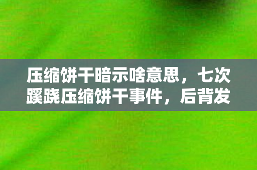 压缩饼干暗示啥意思,七次蹊跷压缩饼干事件,后背发凉,我竟被游戏玩了这么多年? 压缩饼干暗示啥意思,七次蹊跷压缩饼干事件,后背发凉,我竟被游戏玩了这么多年?