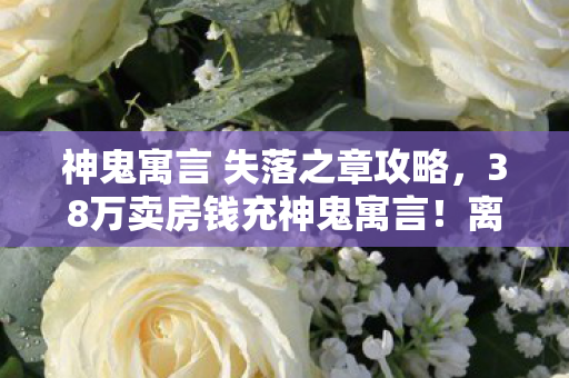 神鬼寓言 失落之章攻略,38万卖房钱充神鬼寓言!离婚协议撕开时,我手抖得签不了名 神鬼寓言 失落之章攻略,38万卖房钱充神鬼寓言!离婚协议撕开时,我手抖得签不了名