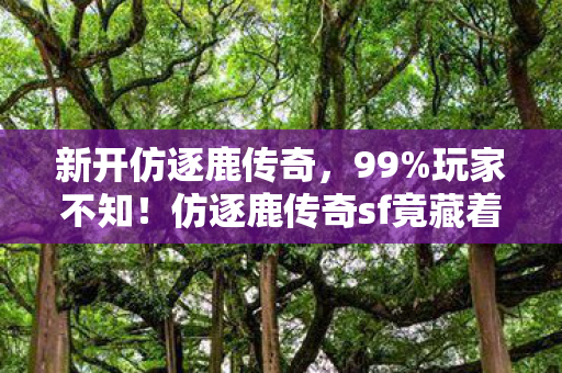 新开仿逐鹿传奇,99%玩家不知!仿逐鹿传奇sf竟藏着这等逆天设定? 新开仿逐鹿传奇,99%玩家不知!仿逐鹿传奇sf竟藏着这等逆天设定?