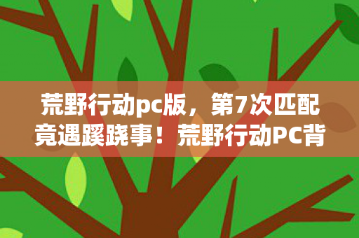 荒野行动pc版,第7次匹配竟遇蹊跷事!荒野行动PC背后真相让人后背发凉 荒野行动pc版,第7次匹配竟遇蹊跷事!荒野行动PC背后真相让人后背发凉