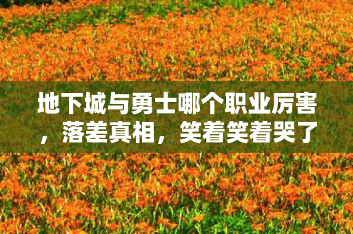 地下城与勇士哪个职业厉害，落差真相，笑着笑着哭了！DNF最强职业竟是退坑玩家的嘴硬？