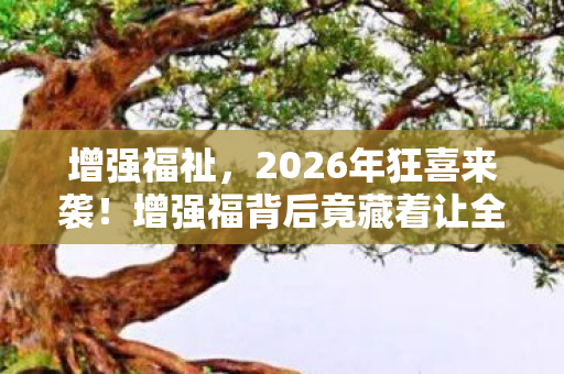 增强福祉，2026年狂喜来袭！增强福背后竟藏着让全民沸腾的秘密？