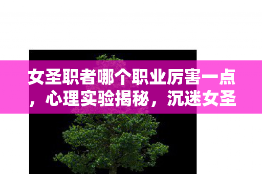 女圣职者哪个职业厉害一点，心理实验揭秘，沉迷女圣职者职业背后，细思极恐的多巴胺陷阱