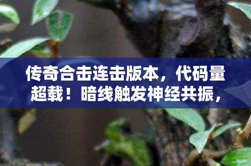 传奇合击连击版本,代码量超载!暗线触发神经共振,连击瞬间头皮发麻 传奇合击连击版本,代码量超载!暗线触发神经共振,连击瞬间头皮发麻