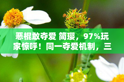 恶棍敢夺爱 简璎,97%玩家惊呼!同一夺爱机制,三平台体验竟差出银河系 恶棍敢夺爱 简璎,97%玩家惊呼!同一夺爱机制,三平台体验竟差出银河系