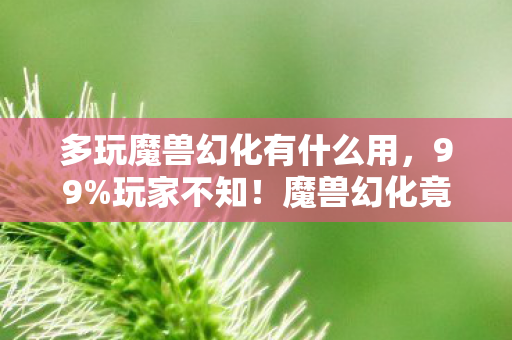 多玩魔兽幻化有什么用,99%玩家不知!魔兽幻化竟藏3大逆天机制,颠覆你的游戏认知! 多玩魔兽幻化有什么用,99%玩家不知!魔兽幻化竟藏3大逆天机制,颠覆你的游戏认知!