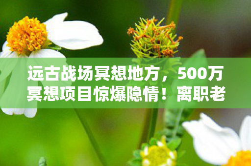 远古战场冥想地方,500万冥想项目惊爆隐情!离职老兵拍桌怒吼,这烂摊子早该掀了! 远古战场冥想地方,500万冥想项目惊爆隐情!离职老兵拍桌怒吼,这烂摊子早该掀了!