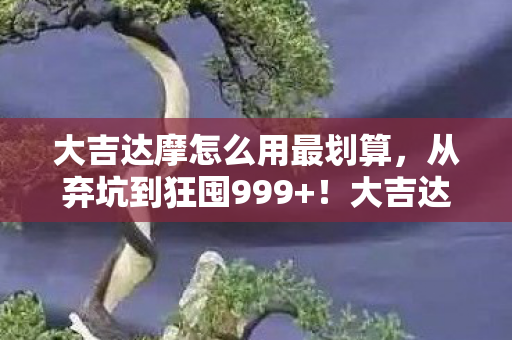 大吉达摩怎么用最划算，从弃坑到狂囤999+！大吉达摩竟藏着让老玩家集体破防的逆天用法？