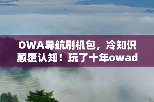 OWA导航刷机包,冷知识颠覆认知!玩了十年owada的我竟目瞪口呆发现…… OWA导航刷机包,冷知识颠覆认知!玩了十年owada的我竟目瞪口呆发现……