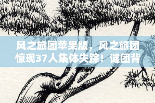 风之旅团苹果版,风之旅团惊现37人集体失踪!谜团背后竟藏着终极破防真相? 风之旅团苹果版,风之旅团惊现37人集体失踪!谜团背后竟藏着终极破防真相?