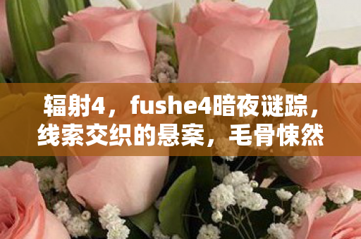 辐射4，fushe4暗夜谜踪，线索交织的悬案，毛骨悚然终局
