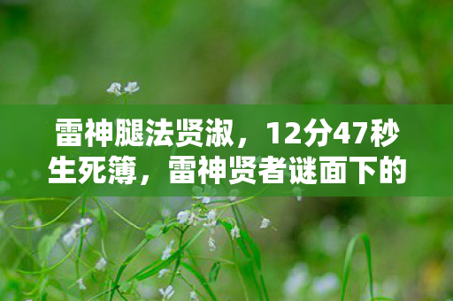 雷神腿法贤淑,12分47秒生死簿,雷神贤者谜面下的1327次死亡,玩家泪目于数据深渊 雷神腿法贤淑,12分47秒生死簿,雷神贤者谜面下的1327次死亡,玩家泪目于数据深渊
