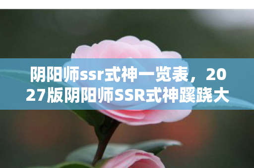 阴阳师ssr式神一览表,2027版阴阳师SSR式神蹊跷大改!老玩家直呼这波血亏 阴阳师ssr式神一览表,2027版阴阳师SSR式神蹊跷大改!老玩家直呼这波血亏