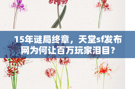 15年谜局终章，天堂sf发布网为何让百万玩家泪目？