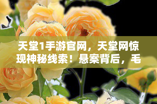 天堂1手游官网,天堂网惊现神秘线索!悬案背后,毛骨悚然真相待解 天堂1手游官网,天堂网惊现神秘线索!悬案背后,毛骨悚然真相待解