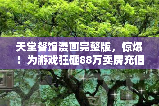 天堂餐馆漫画完整版,惊爆!为游戏狂砸88万卖房充值,老婆怒签离婚协议我悔断肠! 天堂餐馆漫画完整版,惊爆!为游戏狂砸88万卖房充值,老婆怒签离婚协议我悔断肠!