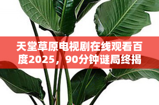 天堂草原电视剧在线观看百度2025,90分钟谜局终揭晓!天堂草原新剧血色代码泪目收官,谁在操控生死? 天堂草原电视剧在线观看百度2025,90分钟谜局终揭晓!天堂草原新剧血色代码泪目收官,谁在操控生死?