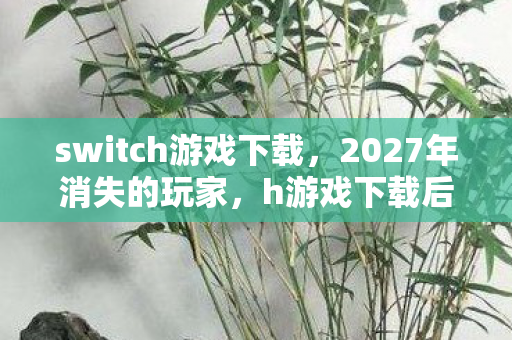 switch游戏下载,2027年消失的玩家,h游戏下载后,线索拼出悬案,毛骨悚然真相等你揭开 switch游戏下载,2027年消失的玩家,h游戏下载后,线索拼出悬案,毛骨悚然真相等你揭开