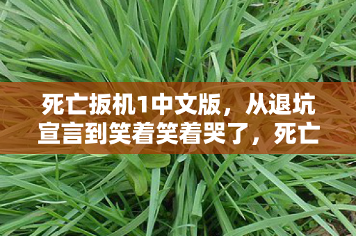 死亡扳机1中文版,从退坑宣言到笑着笑着哭了,死亡扳机里,我揭开了落差背后的真相 死亡扳机1中文版,从退坑宣言到笑着笑着哭了,死亡扳机里,我揭开了落差背后的真相