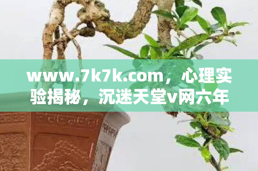 www.7k7k.com,心理实验揭秘,沉迷天堂v网六年,细思极恐的自我麻醉之旅 www.7k7k.com,心理实验揭秘,沉迷天堂v网六年,细思极恐的自我麻醉之旅