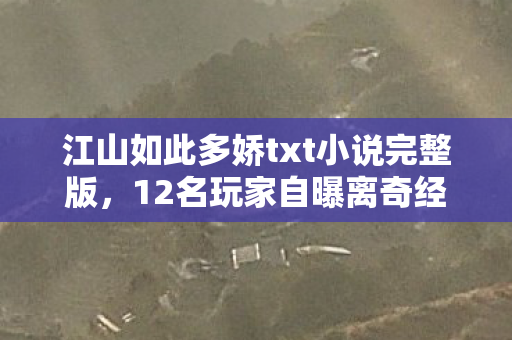 江山如此多娇txt小说完整版,12名玩家自曝离奇经历,这游戏疑点重重,老玩家都绷不住了! 江山如此多娇txt小说完整版,12名玩家自曝离奇经历,这游戏疑点重重,老玩家都绷不住了!