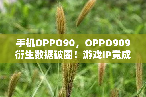 手机OPPO90,OPPO909衍生数据破圈!游戏IP竟成音乐综艺时尚圈新宠? 手机OPPO90,OPPO909衍生数据破圈!游戏IP竟成音乐综艺时尚圈新宠?