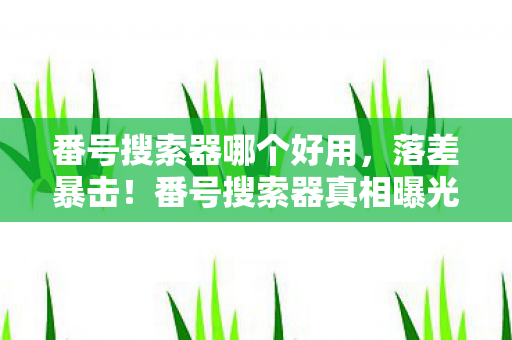 番号搜索器哪个好用,落差暴击!番号搜索器真相曝光,笑着点开测评,哭着删掉又重装 番号搜索器哪个好用,落差暴击!番号搜索器真相曝光,笑着点开测评,哭着删掉又重装