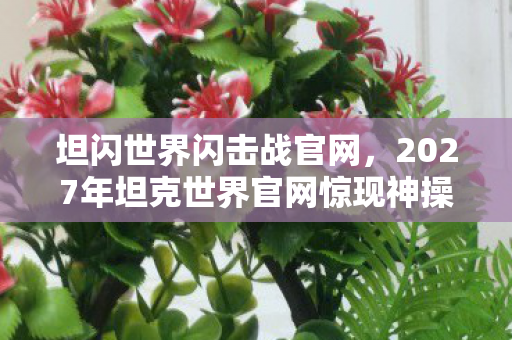 坦闪世界闪击战官网，2027年坦克世界官网惊现神操作！99%玩家不知的隐藏彩蛋炸裂来袭！