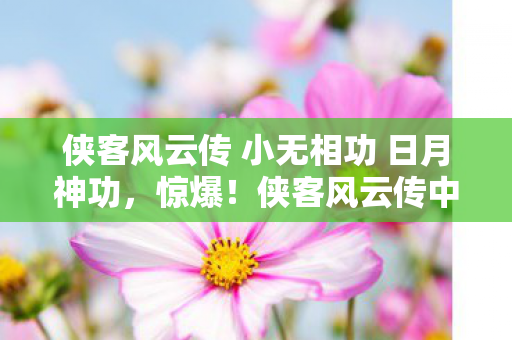侠客风云传 小无相功 日月神功,惊爆!侠客风云传中小无相功竟藏3大逆天玄机,结局颠覆想象! 侠客风云传 小无相功 日月神功,惊爆!侠客风云传中小无相功竟藏3大逆天玄机,结局颠覆想象!