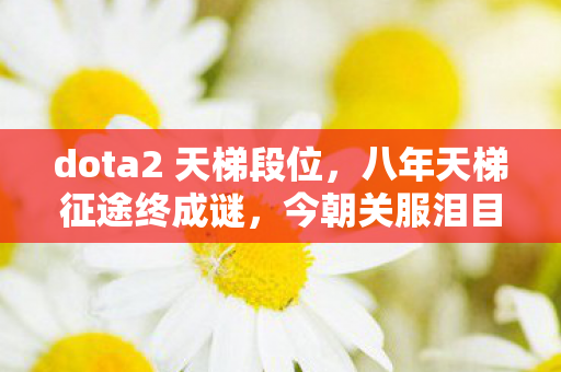 dota2 天梯段位,八年天梯征途终成谜,今朝关服泪目谢幕时 dota2 天梯段位,八年天梯征途终成谜,今朝关服泪目谢幕时