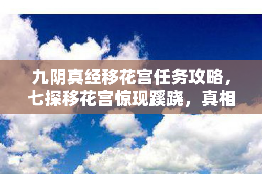 九阴真经移花宫任务攻略，七探移花宫惊现蹊跷，真相揭晓后背发凉！
