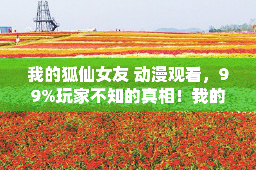 我的狐仙女友 动漫观看,99%玩家不知的真相!我的狐仙女友竟藏着37%的致命温柔陷阱 我的狐仙女友 动漫观看,99%玩家不知的真相!我的狐仙女友竟藏着37%的致命温柔陷阱