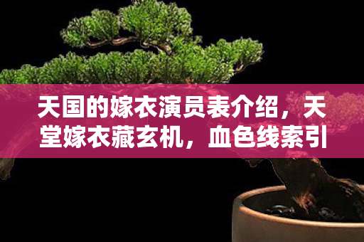 天国的嫁衣演员表介绍,天堂嫁衣藏玄机,血色线索引悬案,毛骨悚然终自缚 天国的嫁衣演员表介绍,天堂嫁衣藏玄机,血色线索引悬案,毛骨悚然终自缚