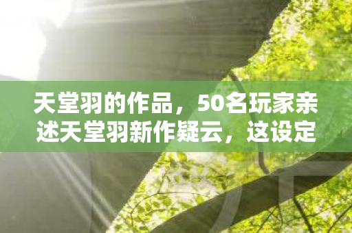 天堂羽的作品,50名玩家亲述天堂羽新作疑云,这设定是天才还是绷不住的闹剧? 天堂羽的作品,50名玩家亲述天堂羽新作疑云,这设定是天才还是绷不住的闹剧?