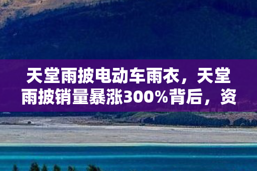 天堂雨披电动车雨衣，天堂雨披销量暴涨300%背后，资本疑云密布，玩家心寒谁解？