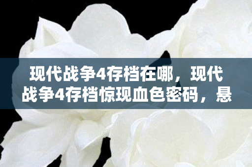 现代战争4存档在哪,现代战争4存档惊现血色密码,悬案背后藏着毛骨悚然的真相 现代战争4存档在哪,现代战争4存档惊现血色密码,悬案背后藏着毛骨悚然的真相