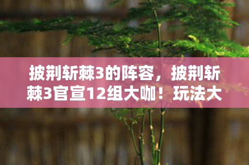 披荆斩棘3的阵容，披荆斩棘3官宣12组大咖！玩法大改选谁组队？老粉纠结症犯了！