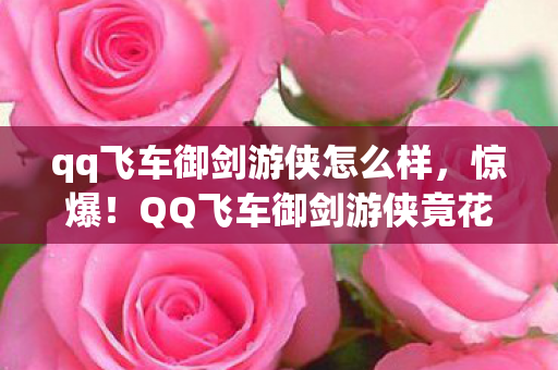 qq飞车御剑游侠怎么样，惊爆！QQ飞车御剑游侠竟花300万做废玩法？背后隐情让人吓一跳！