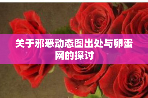 关于邪恶动态图出处与卵蛋网的探讨图片