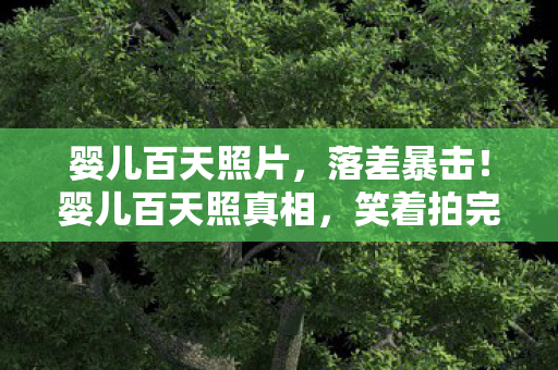 婴儿百天照片，落差暴击！婴儿百天照真相，笑着拍完，哭着发现娃才是人生最大盲盒