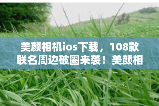 美颜相机ios下载,108款联名周边破圈来袭!美颜相机iPad版竟成游戏人生投名状 美颜相机ios下载,108款联名周边破圈来袭!美颜相机iPad版竟成游戏人生投名状