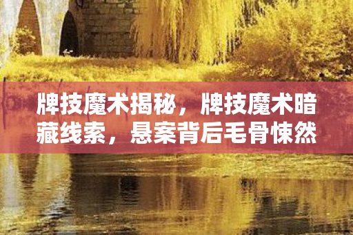 牌技魔术揭秘,牌技魔术暗藏线索,悬案背后毛骨悚然,我杀死了自己 牌技魔术揭秘,牌技魔术暗藏线索,悬案背后毛骨悚然,我杀死了自己