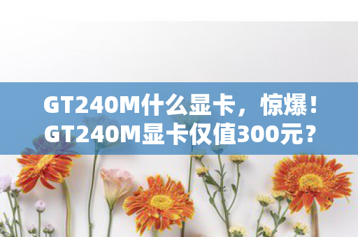 GT240M什么显卡,惊爆!GT240M显卡仅值300元?背后隐情让你吓一跳! GT240M什么显卡,惊爆!GT240M显卡仅值300元?背后隐情让你吓一跳!